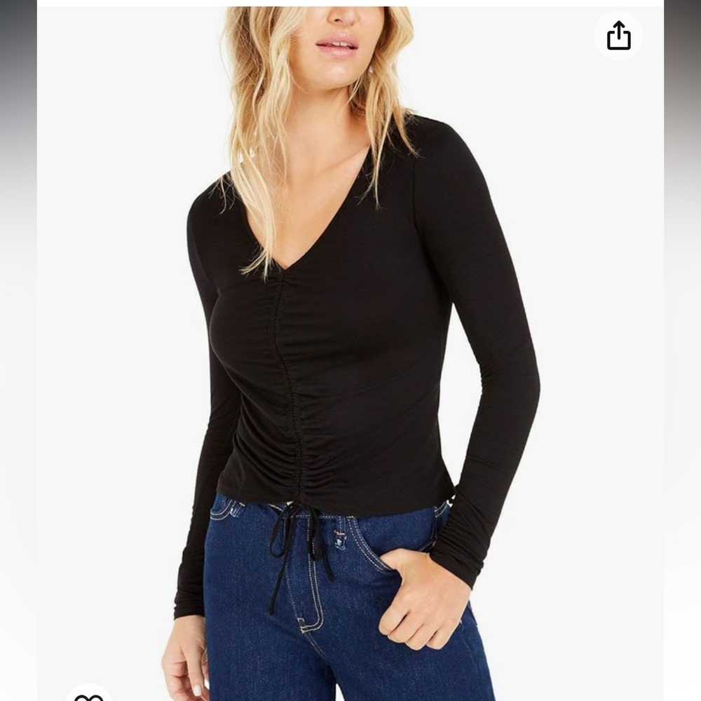 becca tilley x bar III Black Blouse